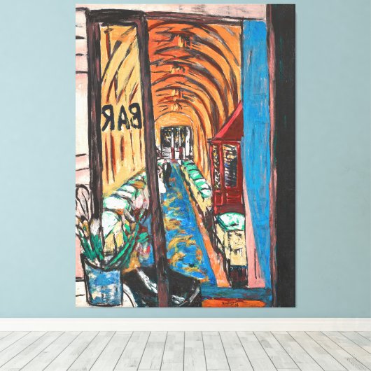 Max Beckmann - Expressionism - Un Bar a Paris 1939 Leinwanddruck (Insitu (Holzboden))