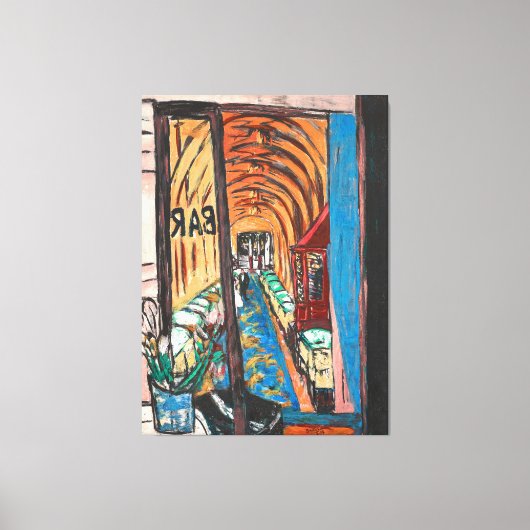 Max Beckmann - Expressionism - Un Bar a Paris 1939 Leinwanddruck (Vorderseite)