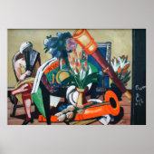 Max Beckmann - Großes Stillleben mit Fernrohr Poster (Vorne)