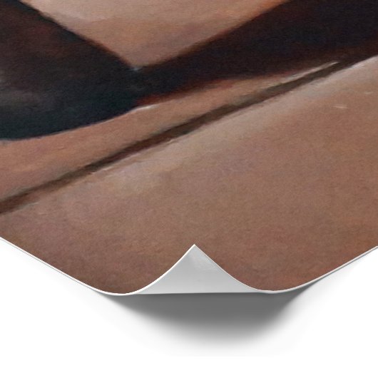 Max Beckmann - Großes Stillleben mit Fernrohr Poster (Ecke)