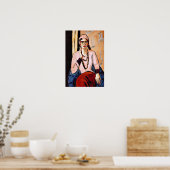 Max Beckmann Malerei, Quappi in Rosa Poster (Küche)