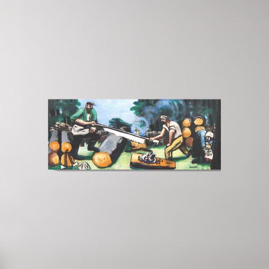 Max Beckmann - Sawyer in the forest Leinwanddruck (Vorderseite)