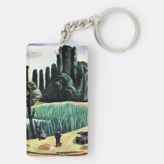 Max Beckmann - Seascape with Poplars, Schlüsselanhänger (Rückseite)