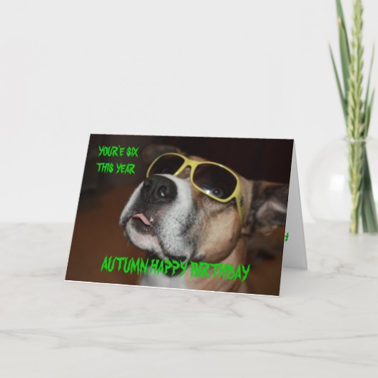 MAX Birthday Card Karte (Vorderseite)