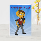 Max Birthday Card Karte (Gelbe Blume)