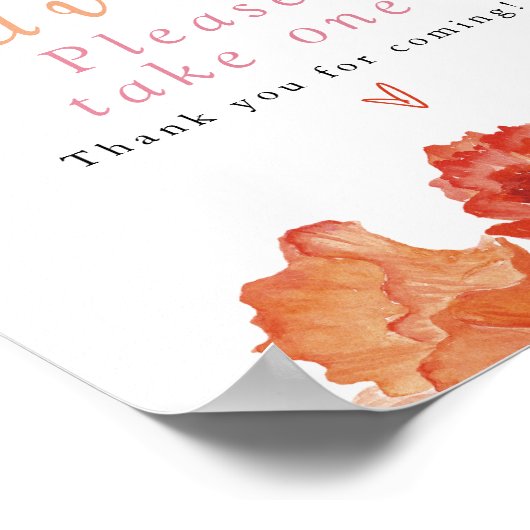 MAX Bright Spring Floral Moderne Favoriten Poster (Ecke)