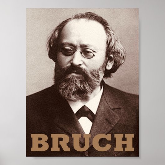 Max Bruch Poster (Vorne)