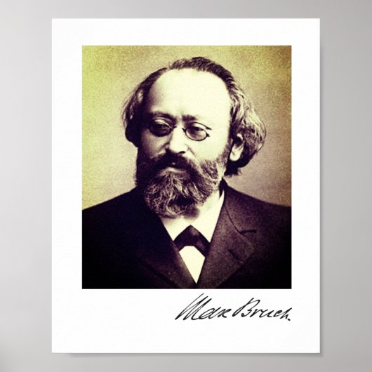 Max Bruch - Signaturposter Poster (Vorne)