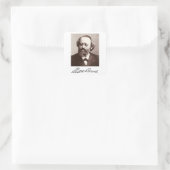 Max Bruch - Unterschrift Quadratischer Aufkleber (Tasche)