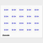 Max. Code-Flag Runder Aufkleber (Blatt)