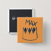 Max & Crown Sketch Button (Vorne & Hinten)