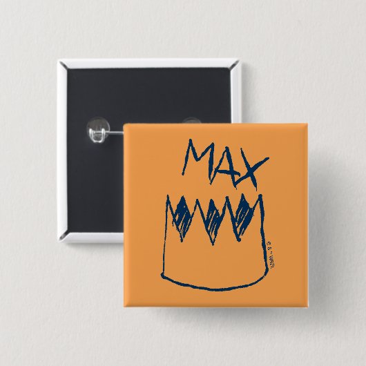 Max & Crown Sketch Button (Vorne & Hinten)