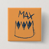 Max & Crown Sketch Button (Vorderseite)