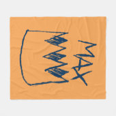 Max & Crown Sketch Fleecedecke (Vorderseite (Horizontal))
