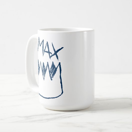 Max & Crown Sketch Kaffeetasse (Vorderseite Links)