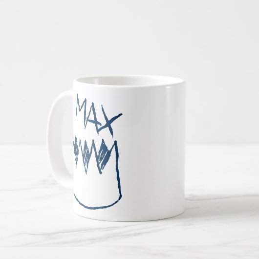 Max & Crown Sketch Kaffeetasse (Vorderseite Links)