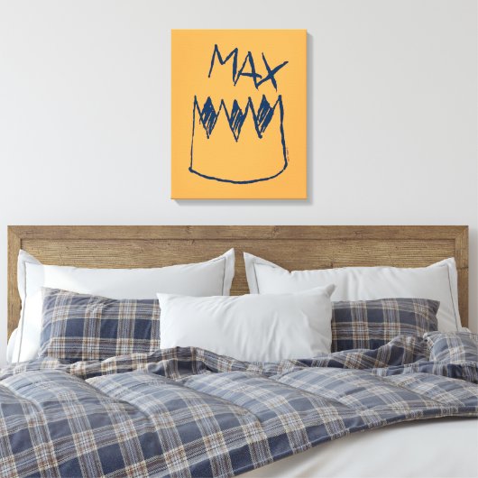 Max & Crown Sketch Leinwanddruck (Insitu (Schlafzimmer))