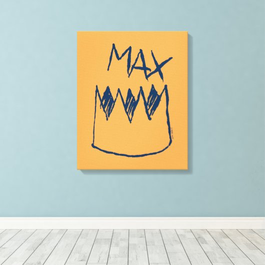 Max & Crown Sketch Leinwanddruck (Insitu (Holzboden))