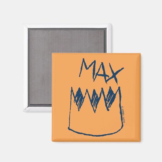 Max & Crown Sketch Magnet (Vorderseite/Rückseite)