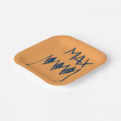 Max & Crown Sketch Pappteller (Gewinkelt)