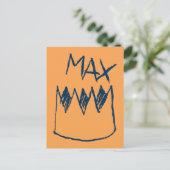 Max & Crown Sketch Postkarte (Stehend Vorderseite)