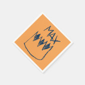 Max & Crown Sketch Serviette (Ecke)