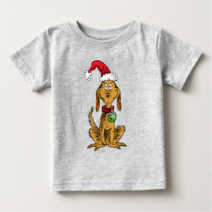 Max der Hund mit Santa-Hut Baby T-shirt