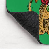 Max der Hund mit Santa-Hut Mousepad (Ecke)