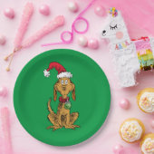 Max der Hund mit Santa-Hut Pappteller (Party)