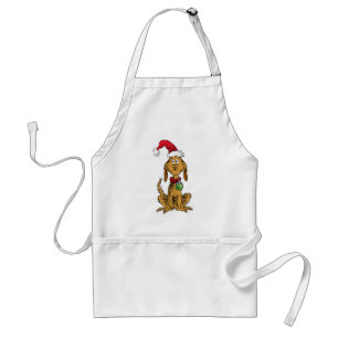 Max der Hund mit Santa-Hut Schürze