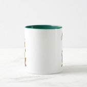 Max der Hund mit Santa-Hut Tasse (Zentrum)