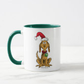 Max der Hund mit Santa-Hut Tasse (Links)