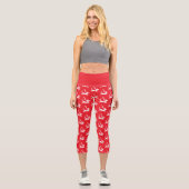 Max die Rentier-Silhouette Capri Leggings (Vorderseite)