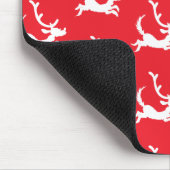 Max die Rentier-Silhouette Mousepad (Ecke)