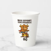 Max Effort Null Fortschritt - Bullios Gym-Serie Pappbecher (Vorderseite)