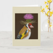 Max. europäische Goldfinch-Karte Karte (Gelbe Blume)