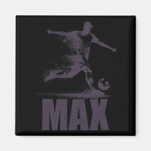 Max Fußball Jungen Personalisierter Vorname Max T- Magnet