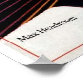 Max Headroom Poster (Ecke)