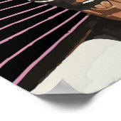 Max-Headroom Retro der 80er Jahre Poster (Ecke)