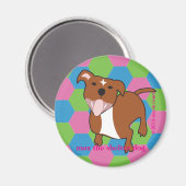 Max | Hexagon-Diskettenohren, 2¼ Zoll runder Magne Magnet (Vorderseite/Rückseite)