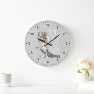 Max   Ich fress dich auf! Große Wanduhr