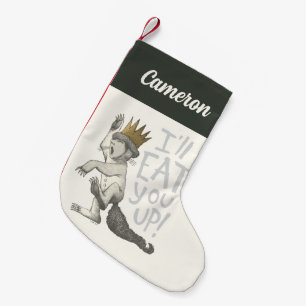 Max Ich fresse dich auf! Füge Deinen Namen hin Kleiner Weihnachtsstrumpf