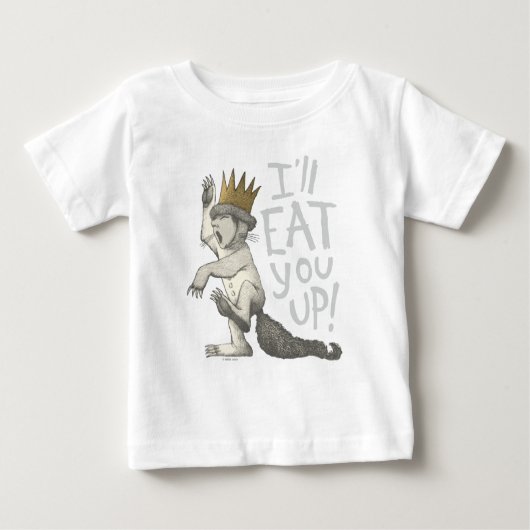 Max | Ich werde dich aufessen! Baby T-shirt (Vorderseite)
