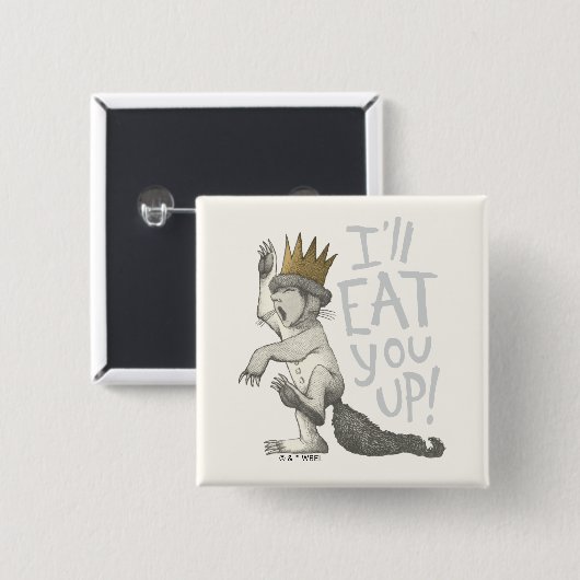 Max | Ich werde dich aufessen! Button (Vorne & Hinten)