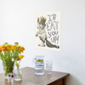 Max | Ich werde dich aufessen! Foliendrucke (Ablage(Küche))
