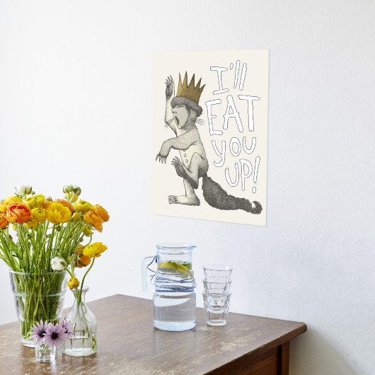 Max | Ich werde dich aufessen! Foliendrucke (Ablage(Küche))