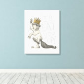 Max | Ich werde dich aufessen! Leinwanddruck (Insitu (Holzboden))