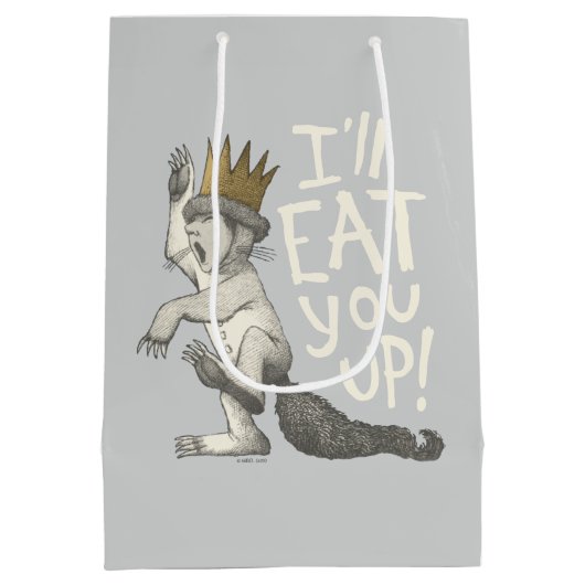 Max | Ich werde dich aufessen! Mittlere Geschenktüte (Rückseite)