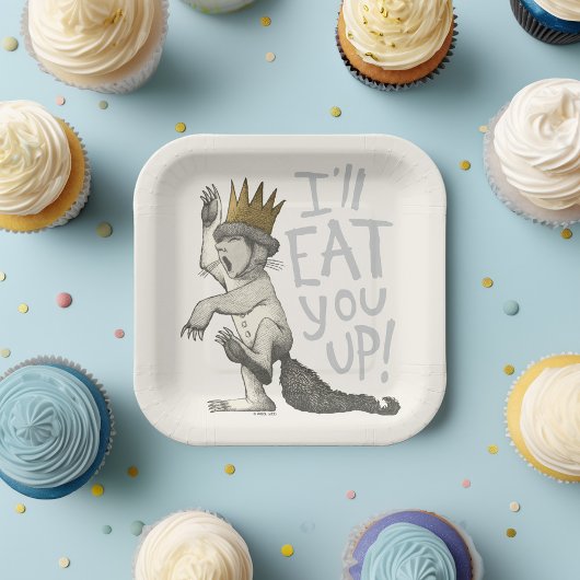 Max | Ich werde dich aufessen! Pappteller