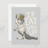 Max | Ich werde dich aufessen! Postkarte (Vorne/Hinten)